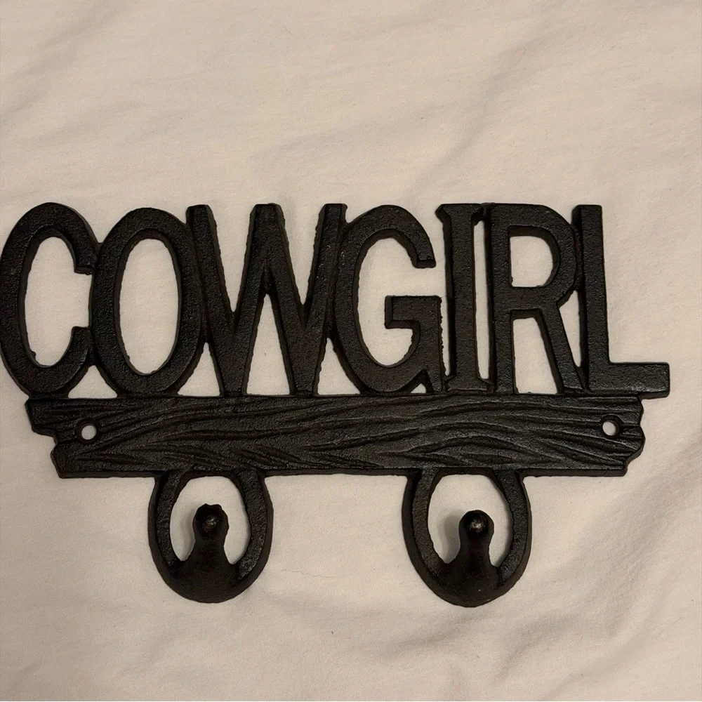 Cowgirl Wall Hook - Black